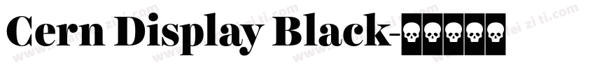 Cern Display Black字体转换